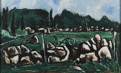 MARSDEN HARTLEY Green Landscape #3 (Dogtown Series)