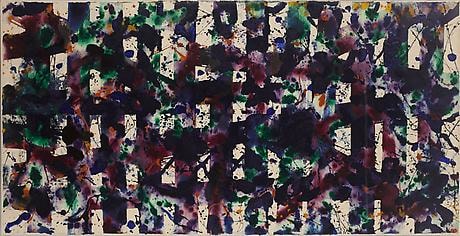 Untitled 1978 acrylic on paper mounted on paper