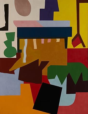 Harlequin 1979 oil on canvas