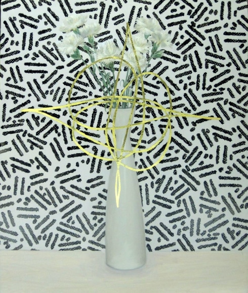 Jen Mazza Carnations with Fantasy Pattern (Zeisel), 2014