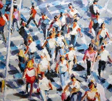 Crossing 2010 oil on linen