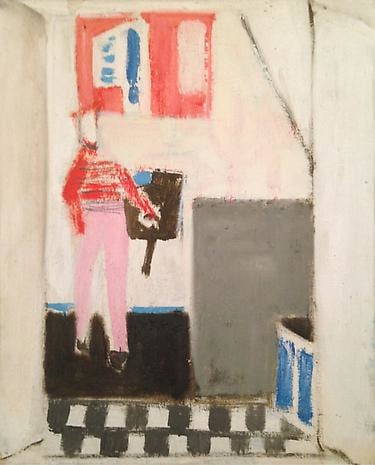 Biala Figure rouge dans un interior