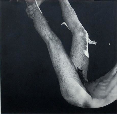 Floating 1972 paper casein montage