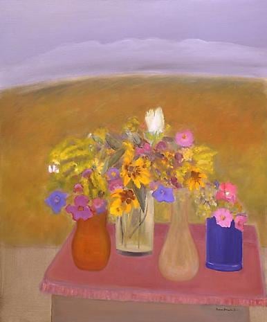 Flowers on a Pink Cloth