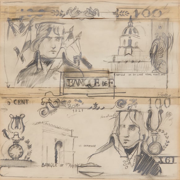 Larry Rivers Double French Money, 1962-63