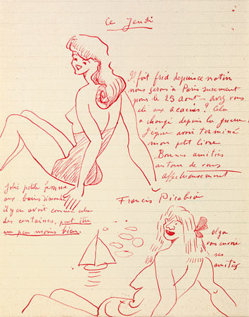 Untitled 1949 colored ink on paper