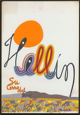 Hell&iacute;n 1962 ink and colored pencil on paper