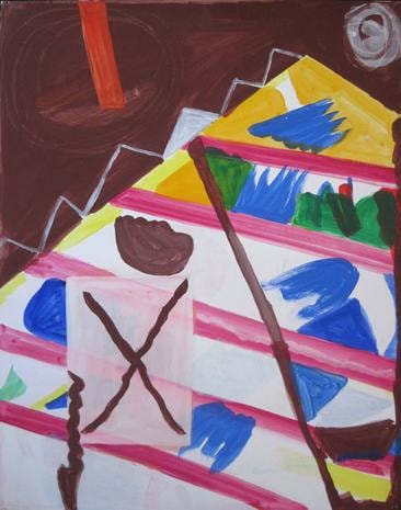 Untitled 1996 mixed media on paper