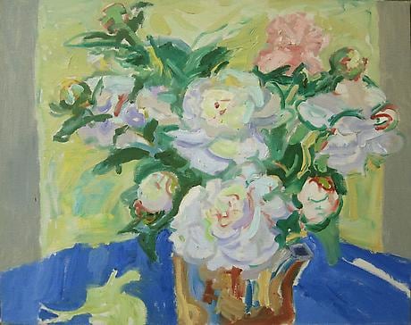 Peonies 1963 oil on canvas
