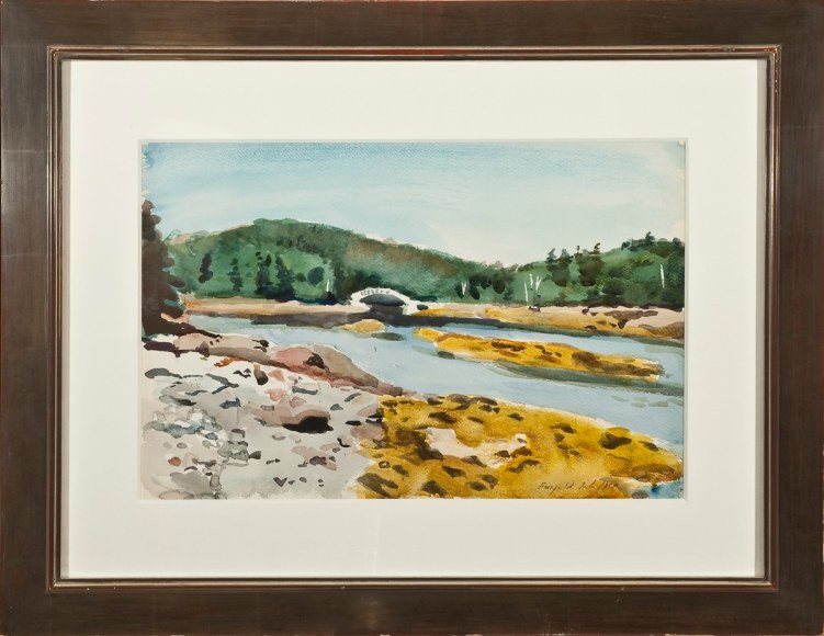 Fairfield Porter, Cove Bridge, c. 1965