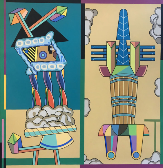 Trevor Winkfield The Floating Crocodile and Her Keeper, 2013