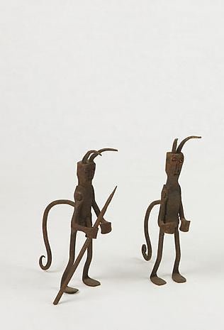 Two Brazilian iron sculptures
