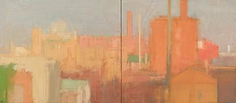 Old Germantown Buildings Bathed in Warm Early Morning Light