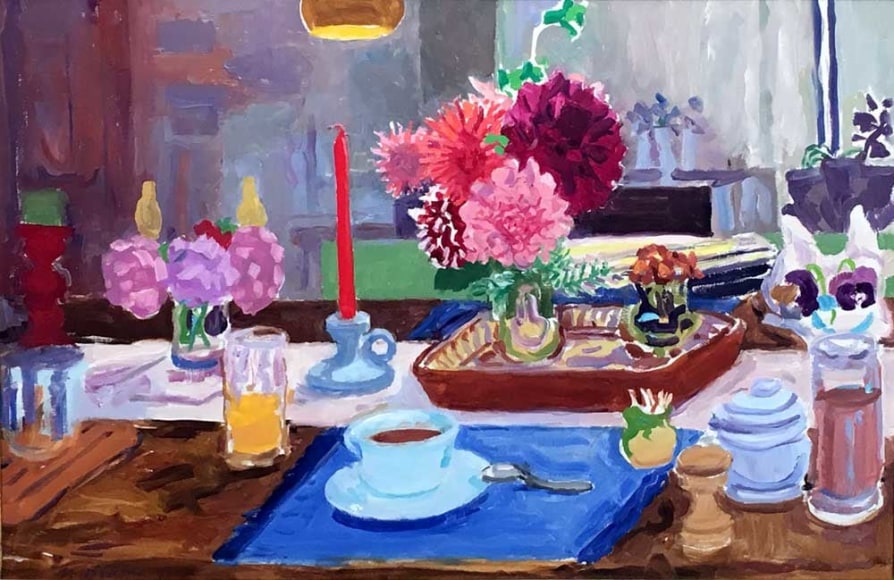 Nell Blaine Table, Nearly Dawn, 1980