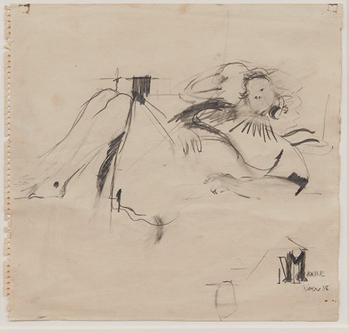 Larry Rivers Reclining Maxine, 1958