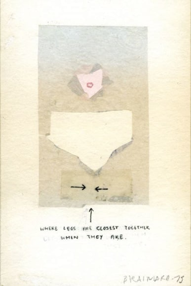 Joe Brainard Untitled (Where legs are closest together), 1975