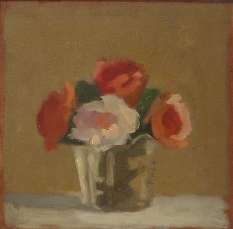 Bouquet 1965 oil on board