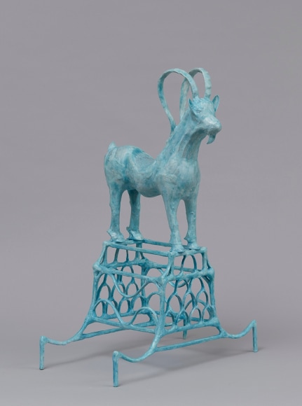 Shari Mendelson Blue Ibex on Stand, 2020