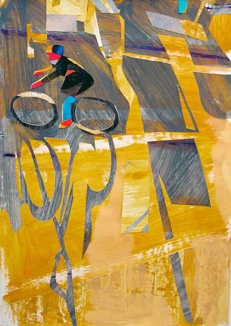 Cyclist and Sign II
