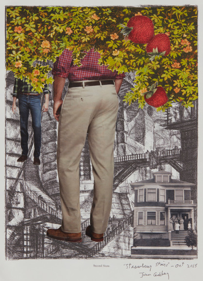 John Ashbery Strawberry Stairs, 2015