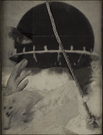 Untitled (Black Sphere with Rope),