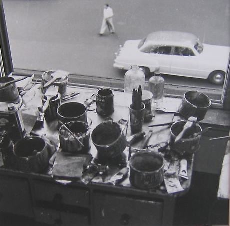 RUDY BURCKHARDT De Kooning Studio II