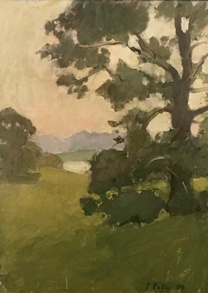 Fairfield Porter, Tree, 1954 oil on linen 20 1/2 x 15 inches