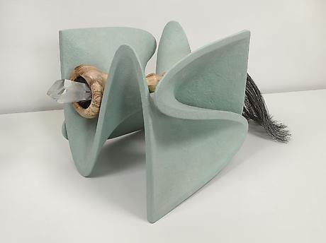 Celadon green with a broad brush