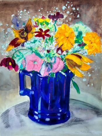 Still Life with Blue Pitcher