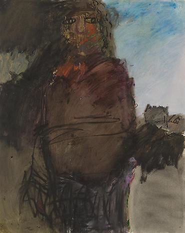 Red Self Portrait, Angry