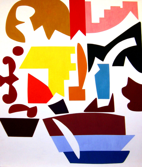 Shirley Jaffe Cut in Square, 1986