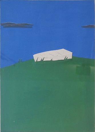 ALEX KATZ Untitled (White Rowboat on a Green Bank)