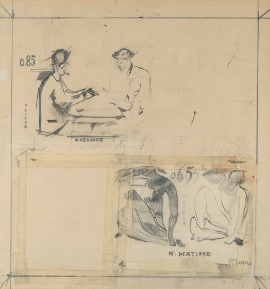 Larry Rivers French Postage Stamp, 1963