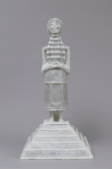 Shari Mendelson Bearded Man on Ziggurat, 2020