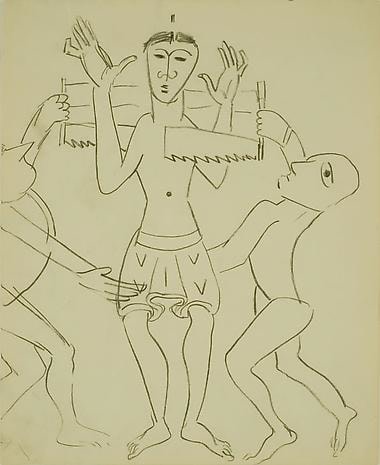 Personnage a la scie