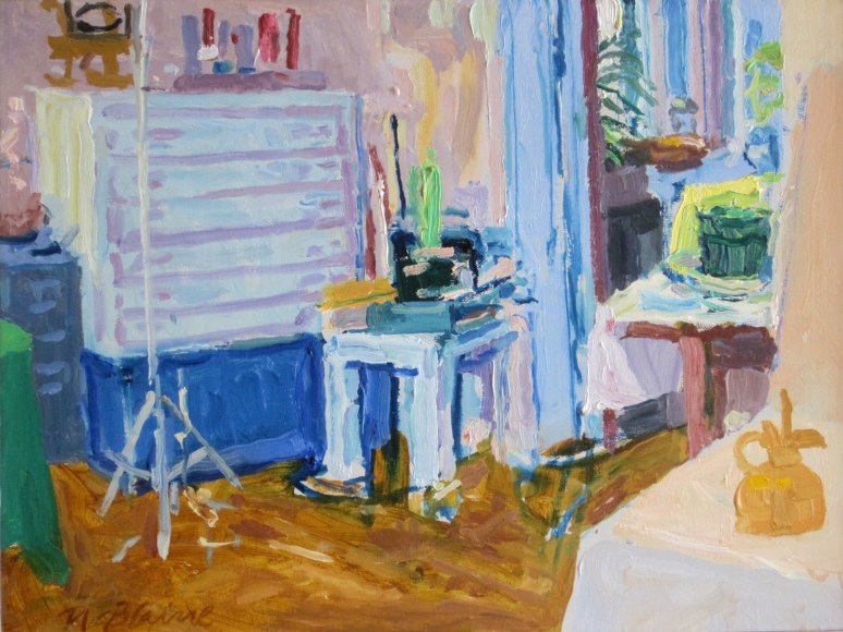 Nell Blaine Studio Interior, 1978