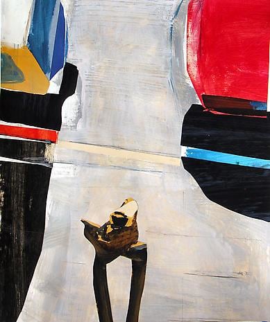 Walker 2013 acrylic, gouache, watercolor, and ink on pasted paper