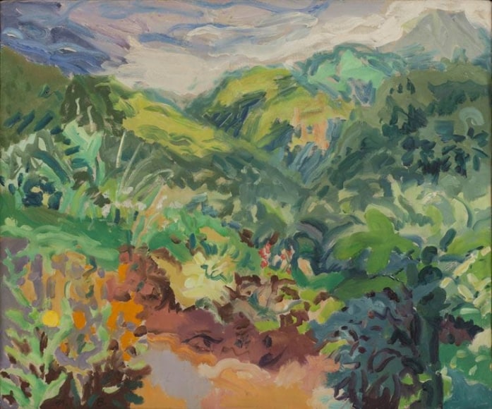 Nell Blaine Garden and Font des Serpents St. Lucia, 1965