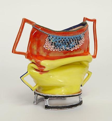 Diptych 2014 clay, glaze