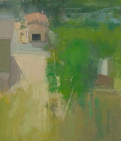 Small House with Garage Door Open