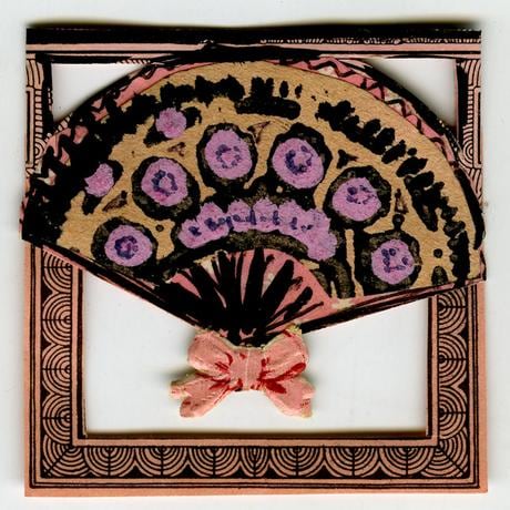 Untitled (Framed Fan)