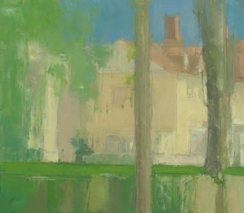 Yellow House and Trees in Mt. Airy