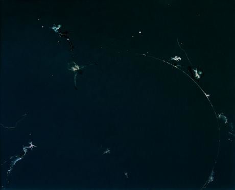 Diver 1968/2006 paper and casein montage