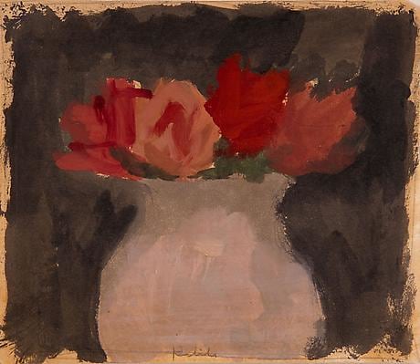 Untitled 1962 oil and graphite on paper