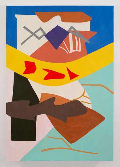 Shirley Jaffe Splitting Yellow, 2016