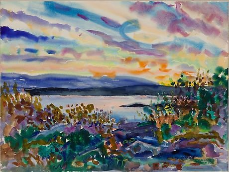 Northern Sky with Island