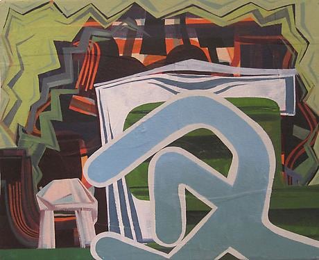 Pick-a-Peck 2012 oil on cast plastic