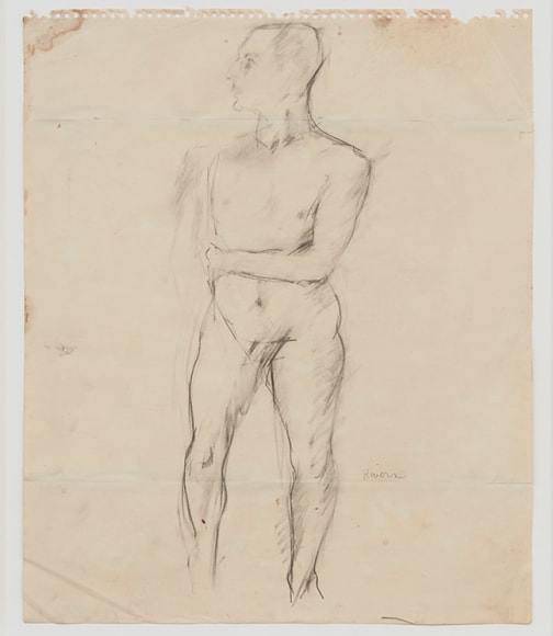 Larry Rivers Untitled Nude, 1956