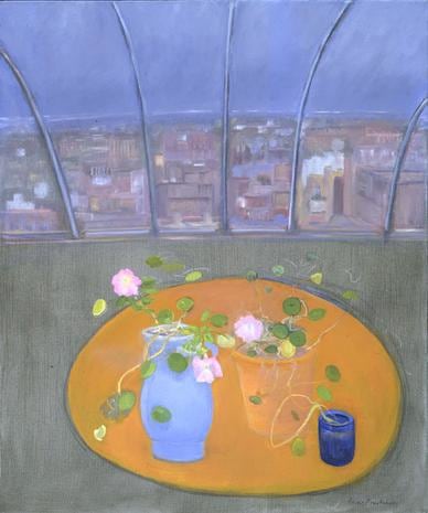 JANE FREILICHER Nasturtiums and Petunias I