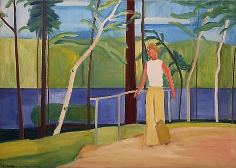 Maine, Girl on Bridge